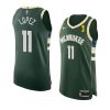 brook lopez authentic icon jersey 2021 nba finals champions hunter green