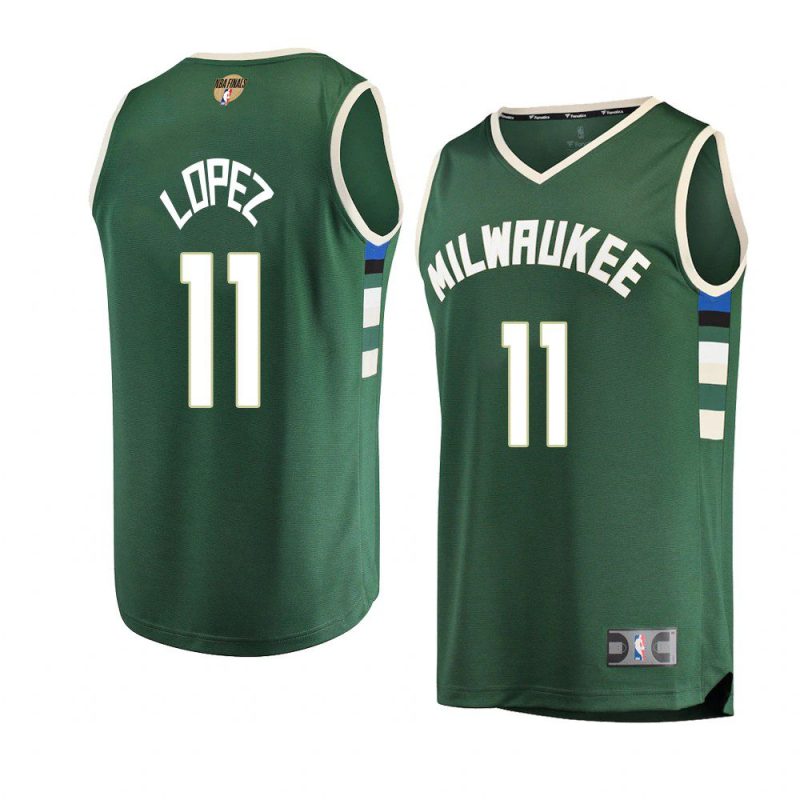 brook lopez icon edition jersey 2021 nba finals green
