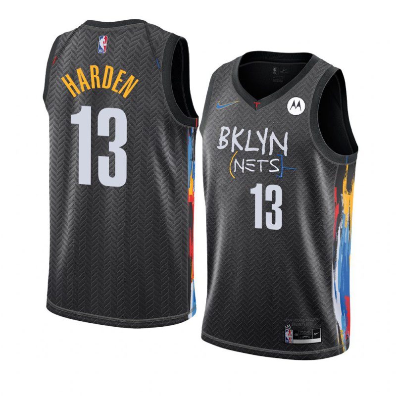 brooklyn nets james harden black city edition jersey