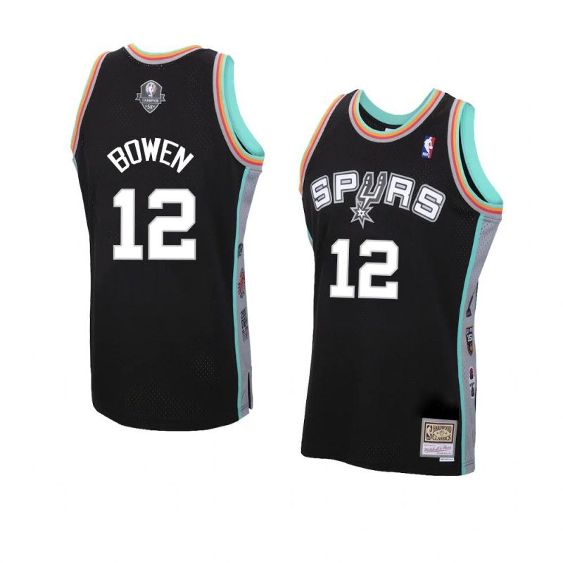 bruce bowen retired player jersey hardwood classics black 2021