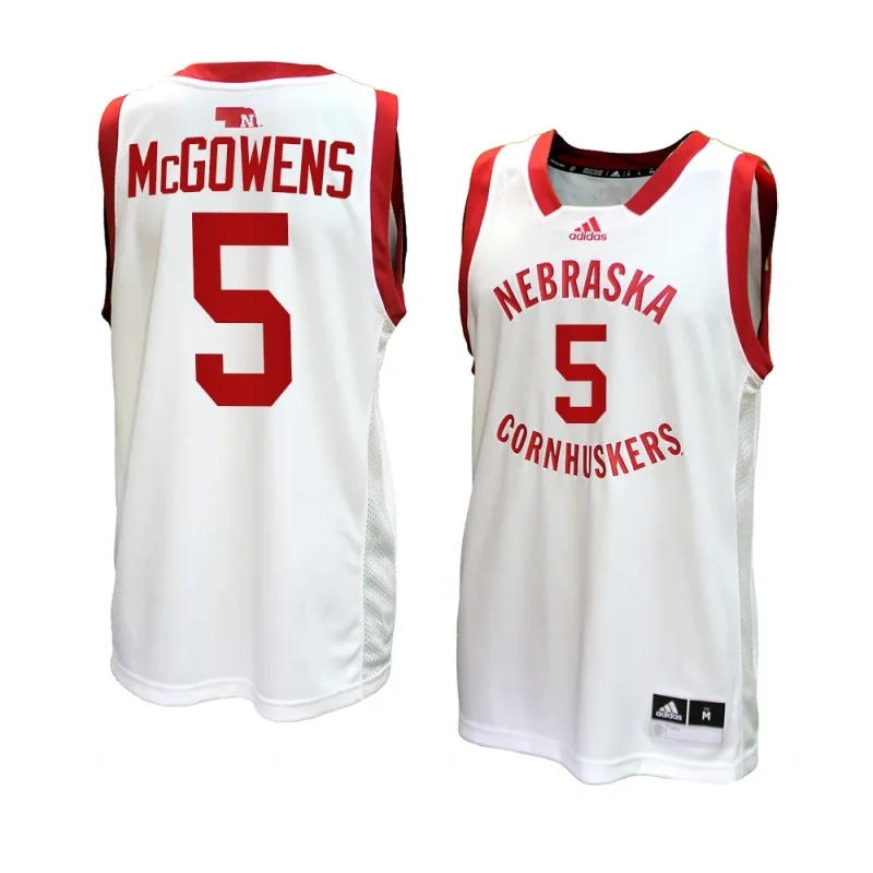 bryce mcgowens home jersey college basketball white