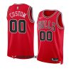 bulls custom red 2022 23icon edition swingman jersey