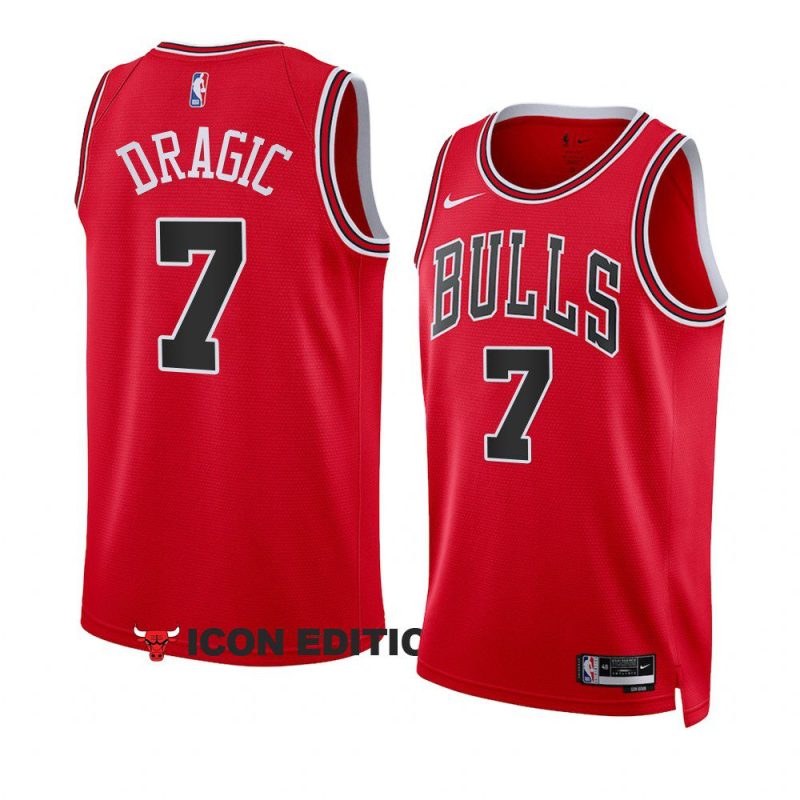 bulls goran dragic red 2022 23icon edition swingman jersey