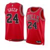 bulls javonte green red 2022 23icon edition swingman jersey