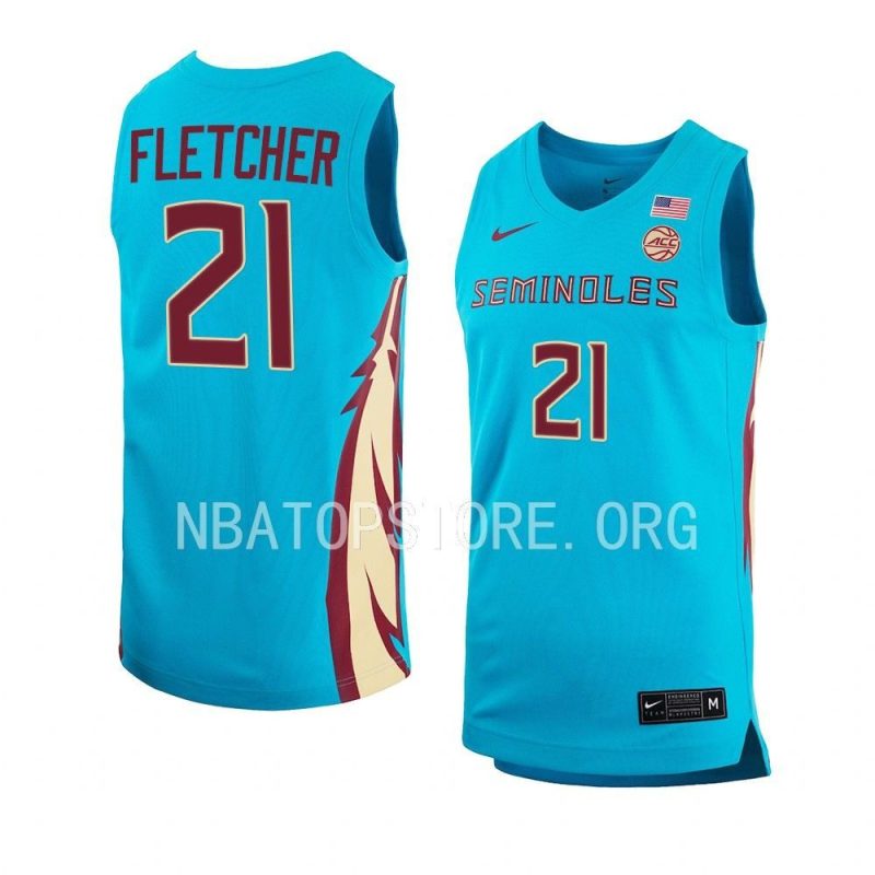 cam'ron fletcher replica jersey alternate basketball turquoise 2022 23