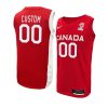 canada team 2023 fiba basketball world cup custom red jersey