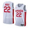 canada team home olivier rioux white basketball jersey