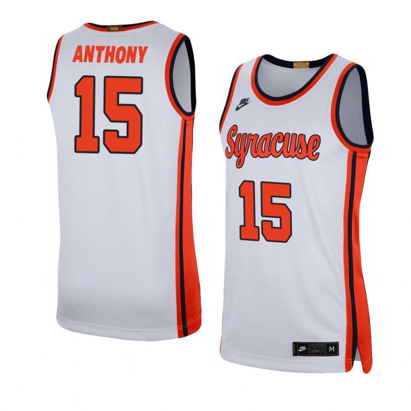 carmelo anthony swingman player jersey college basketball white