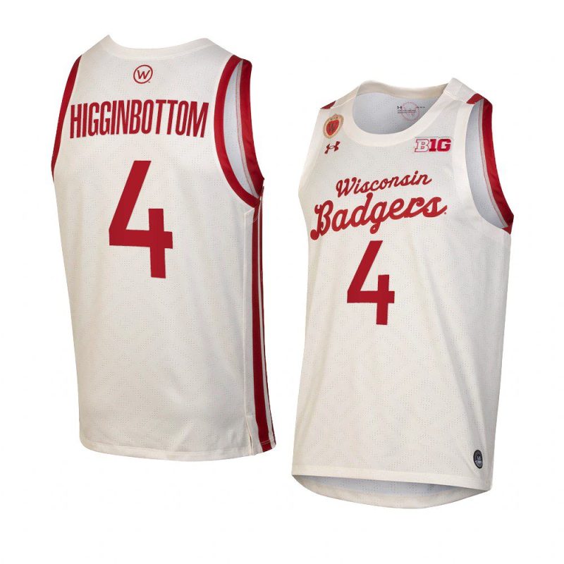 carter higginbottom throwback replica jersey college basketball white