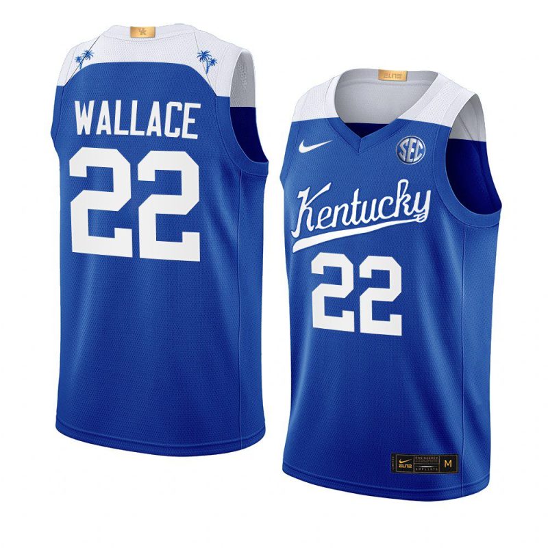 cason wallace elite jersey college basketball blue 2022 23