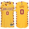 cavaliers 0 kevin love classic jersey gold