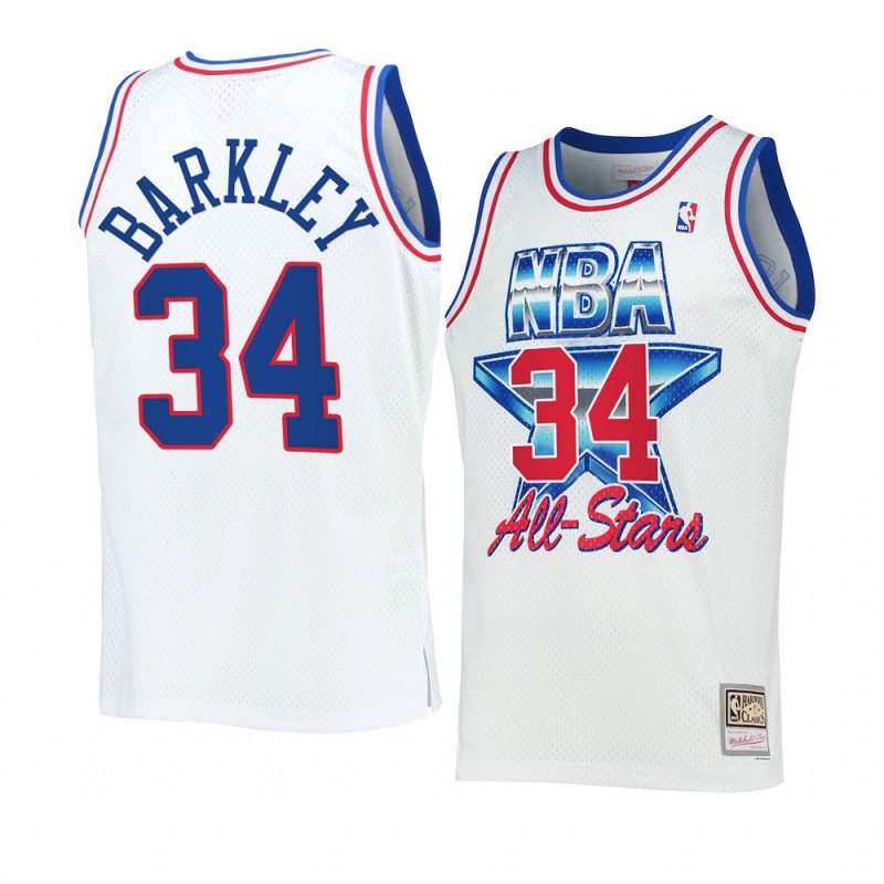 charles barkley 1992 all star jersey 76ers whiteeastern conference