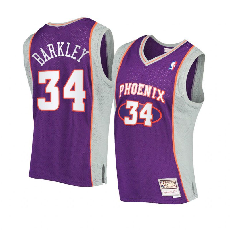 charles barkley authentic hardwood classics jersey purple