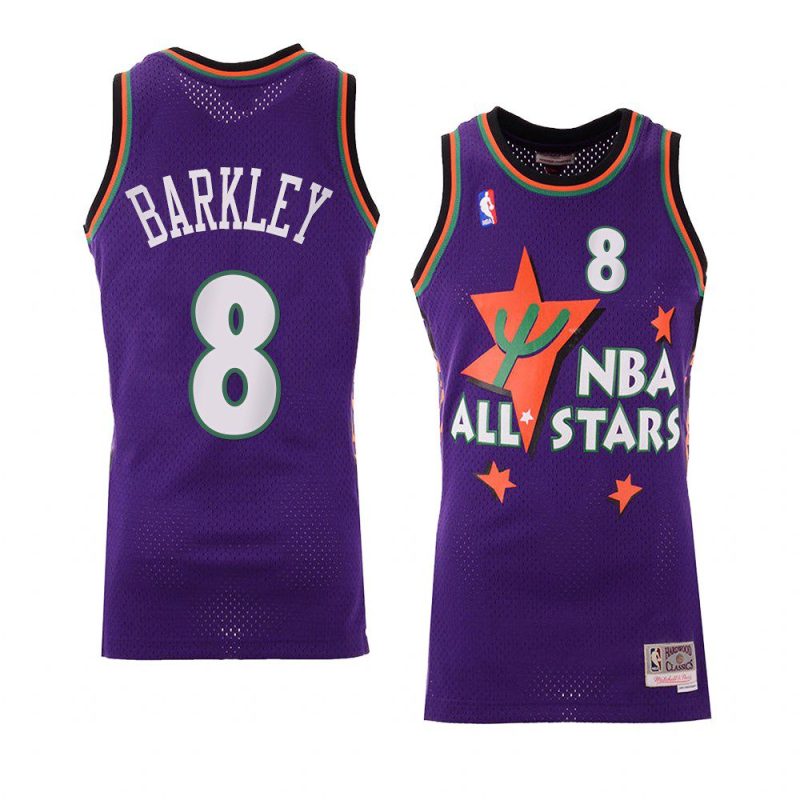 charles barkley jersey 1995 nba all star purple western conference men's