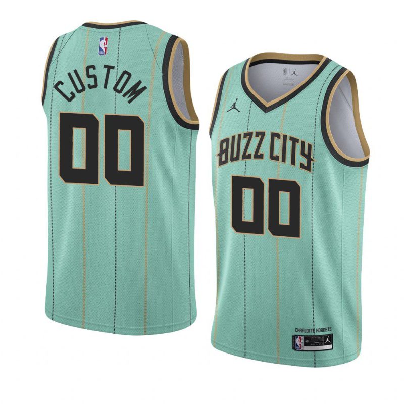 charlotte hornets custom green city edition jersey