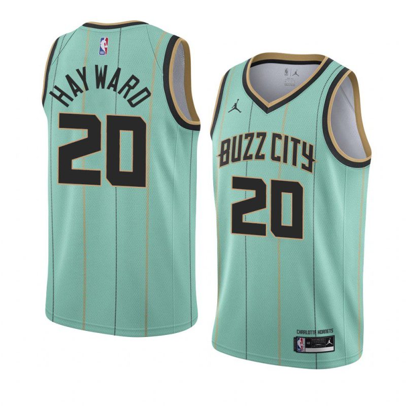 charlotte hornets gordon hayward mint green city jersey