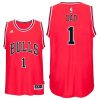 chicago bulls 1 dad logo fathers day road jersey red