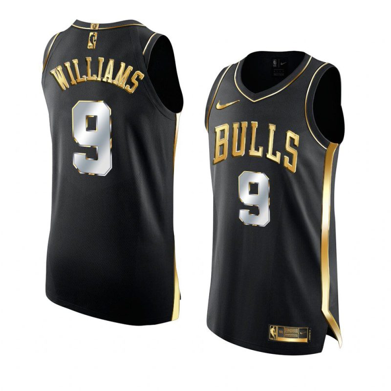 chicago bulls patrick williams black golden edition jersey