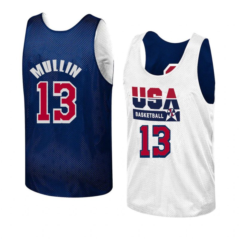 chris mullin reversible practice jersey authentic navy