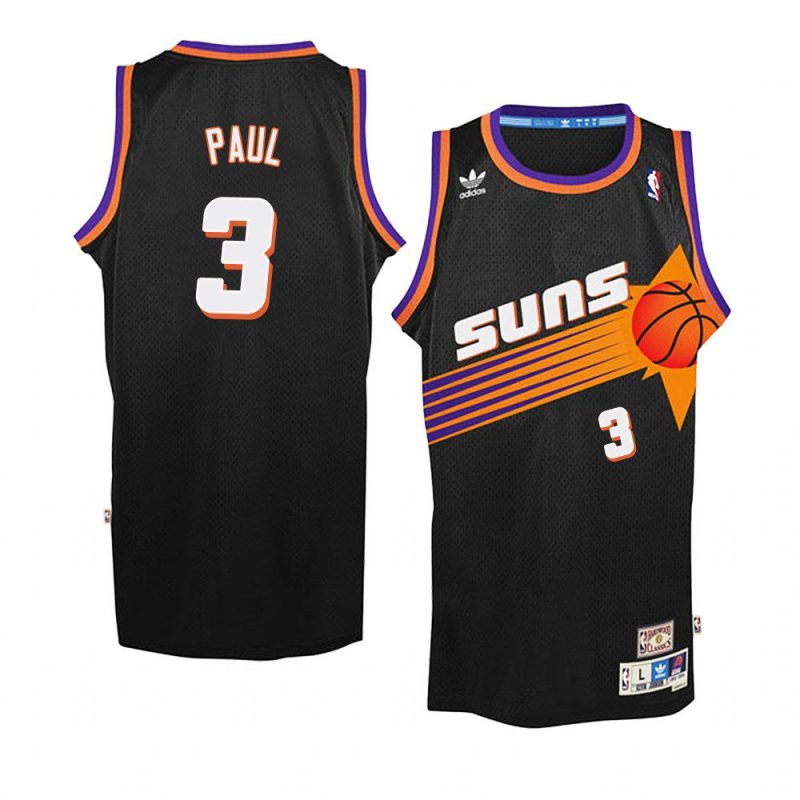 chris paul jersey authentic black throwback men's