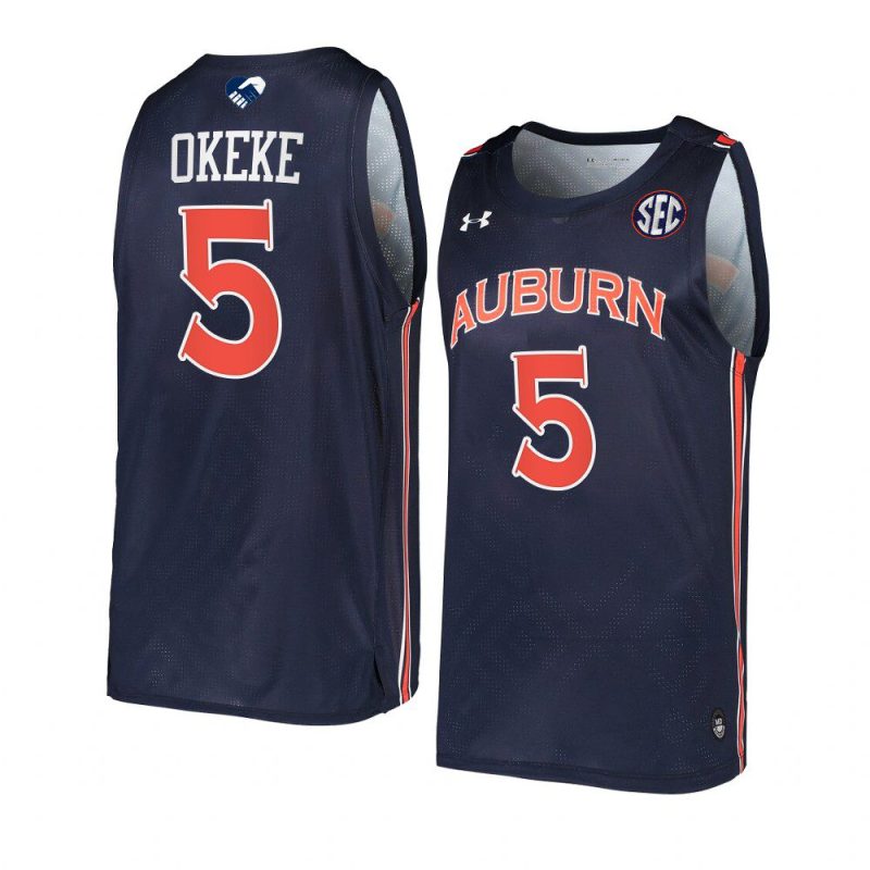 chuma okeke jersey college basketball navy