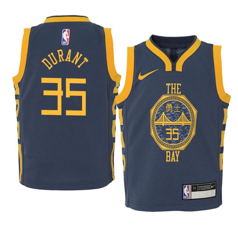 city 2018 19 kevin durant navy youth jersey