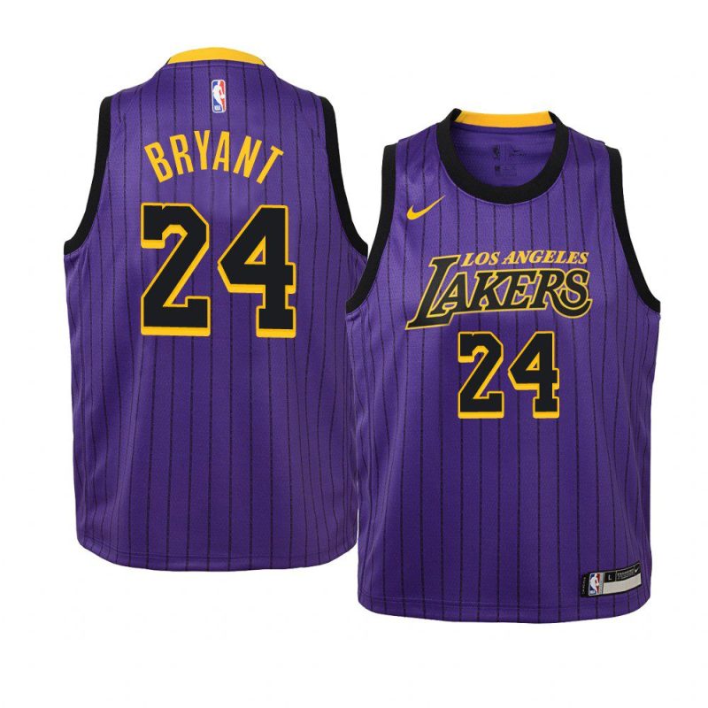 city 2018 19 kobe bryant purple youth jersey