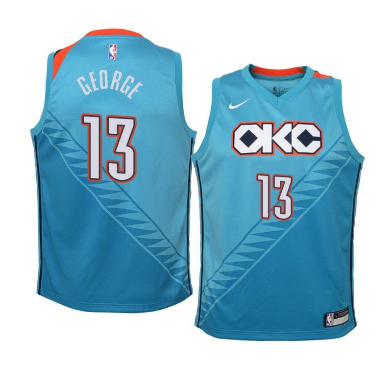 city 2018 19 paul george turquoise youth jersey