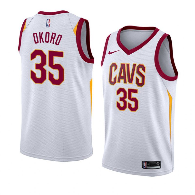 cleveland cavaliers isaac okoro white association 2020 jersey