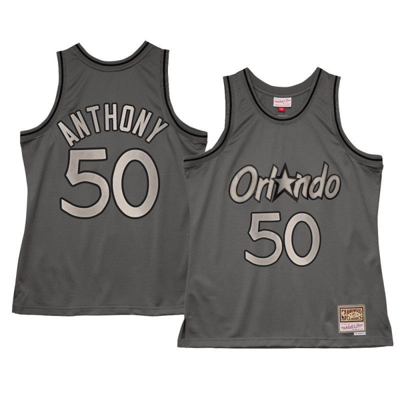 cole anthony hardwood classics metal works jersey charcoal
