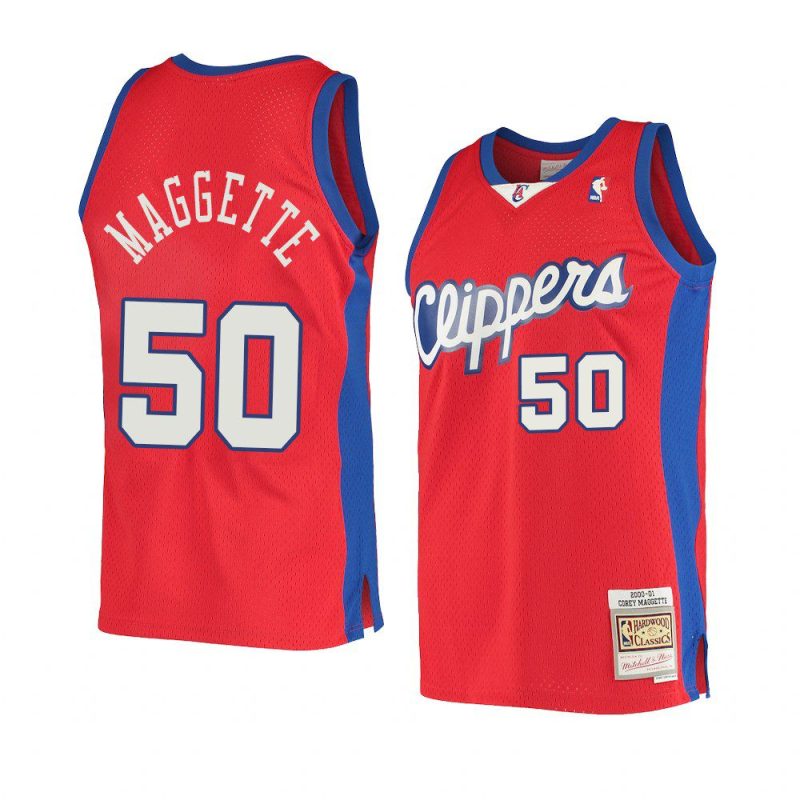 corey maggette red hardwood classics jersey