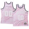 custom bulls jersey hardwood classics pink cloudy skies men's 1997 98