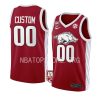 custom college basketball jersey 100 season red 2022 23