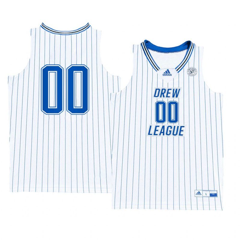 custom drew league alumni basketball whitejersey white