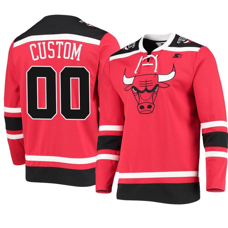 custom hockey fashion jersey pointman red