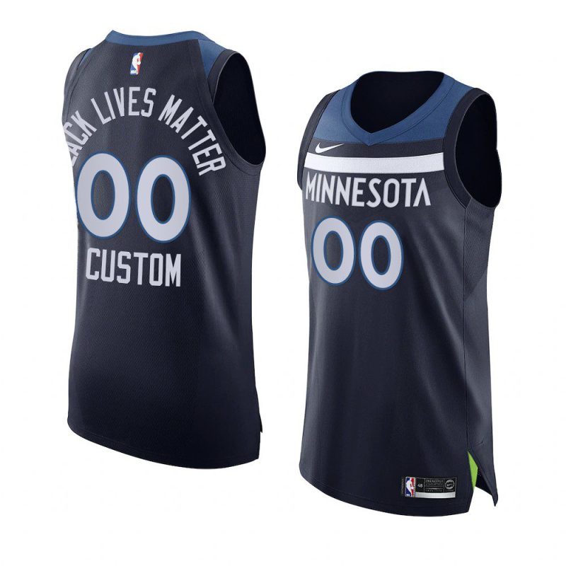 custom jersey 2020 social justice authentic navy black lives matter men