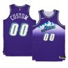 custom purple hardwood classics jersey