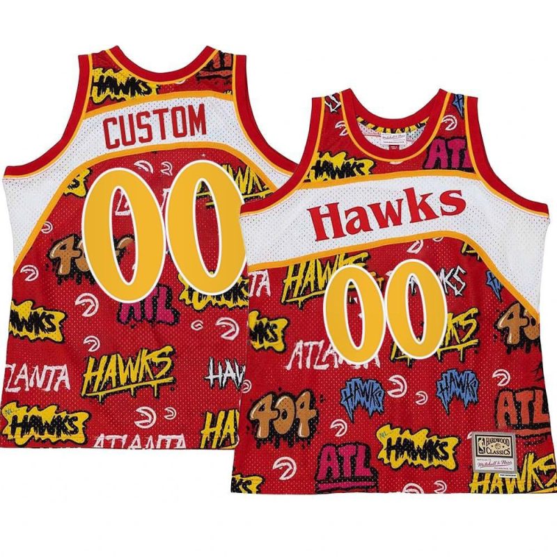 custom retro swingman jersey slap sticker red 1