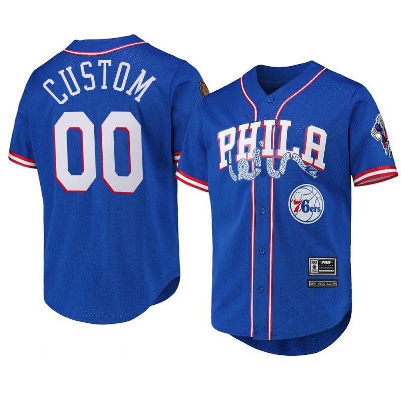 custom royal capsule baseball jersey