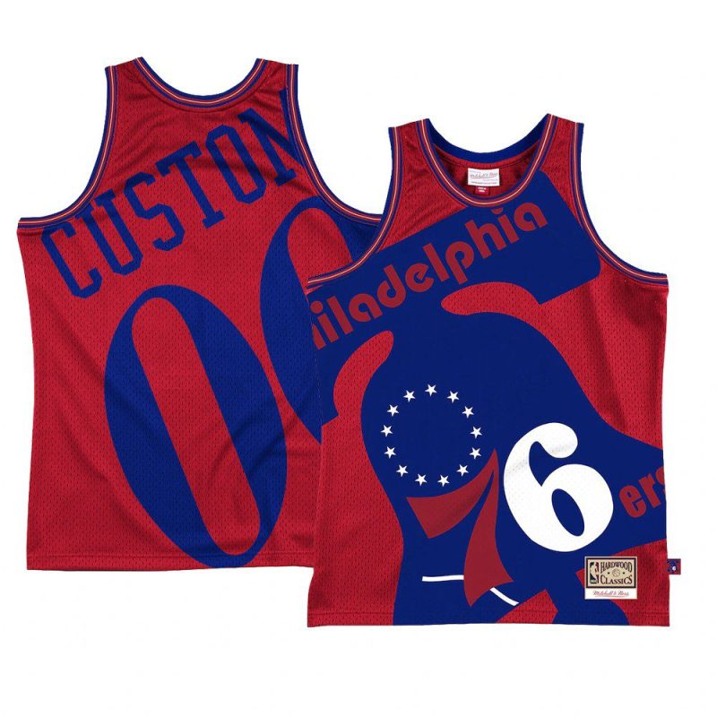custom throwback jersey blown out fashion red
