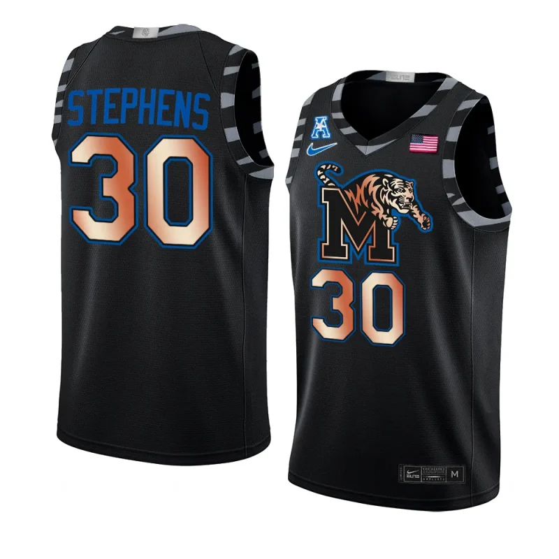 d.j. stephens jersey college basketball black