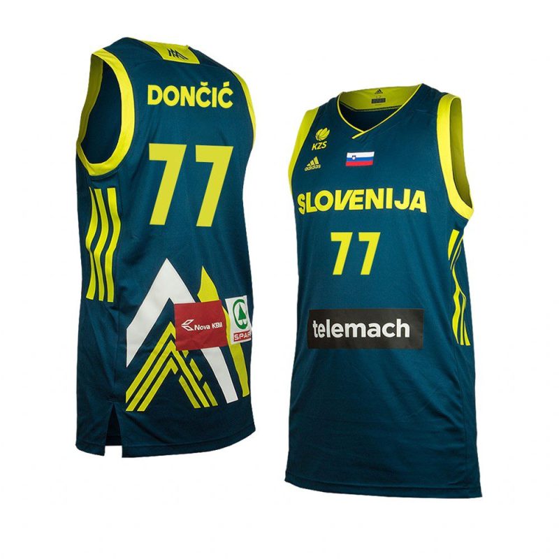 dallas mavericks luka doncic navy slovenia away jersey