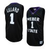 damian lillard black college basketball jersey