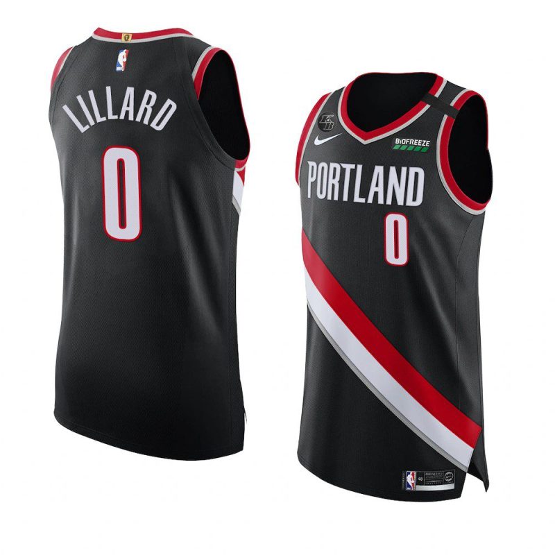 damian lillard black mamba inspired authentic jersey