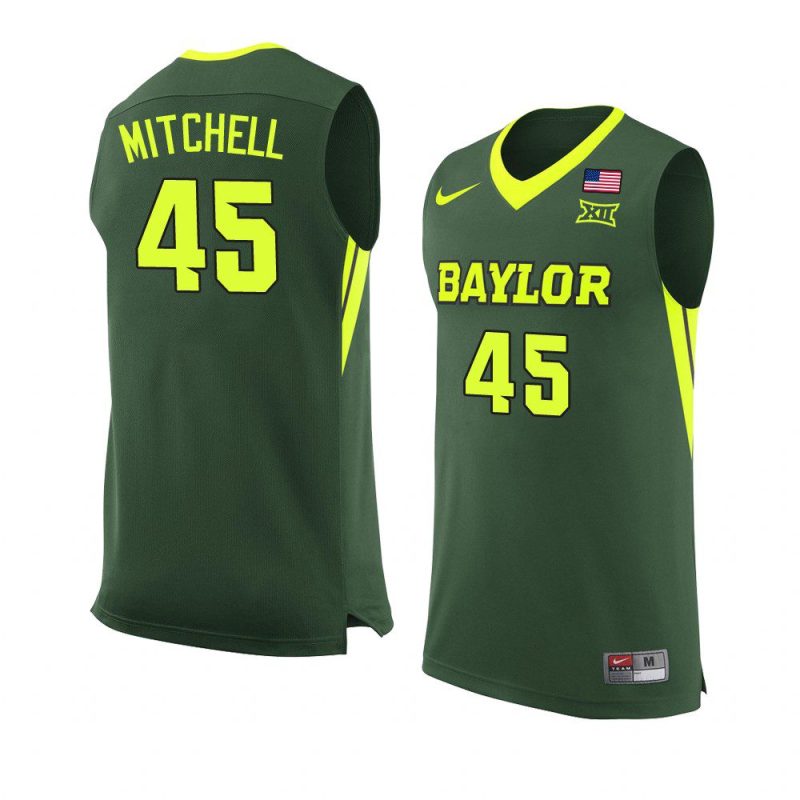 davion mitchell replica jersey college basketball green