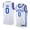 de'aaron fox alumni basketball jersey home white 2022 23