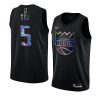 de'aaron fox jersey iridescent holographic black limited edition