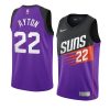 deandre ayton swingman jersey earned edition purple