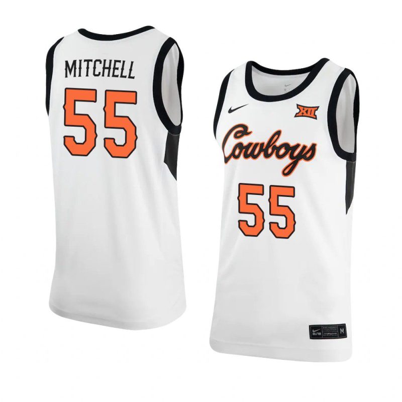 dee mitchell retro replica jersey basketball white