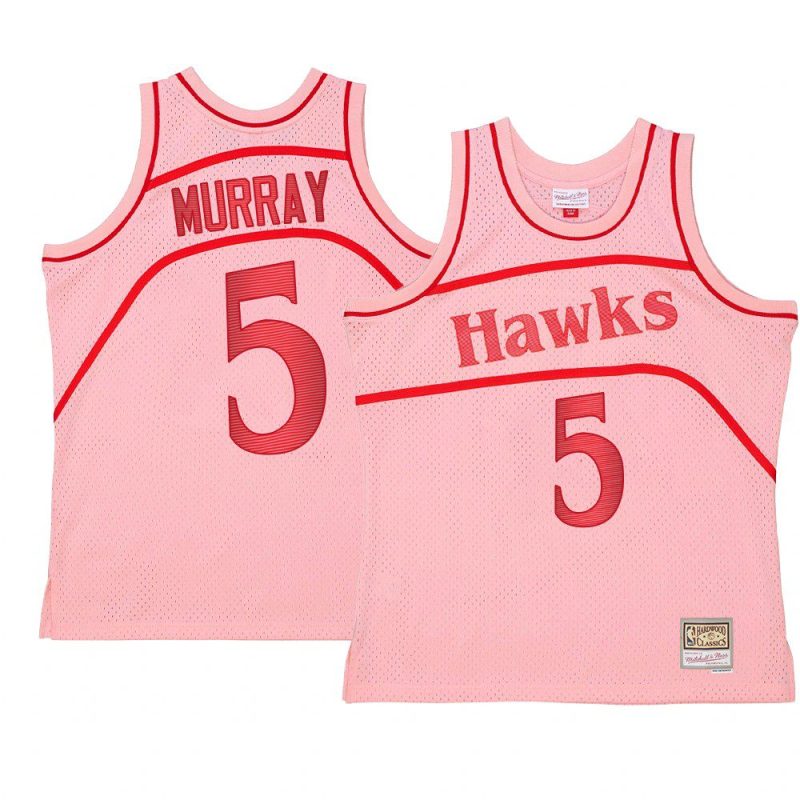 dejounte murray hardwood classics jersey space knit pink